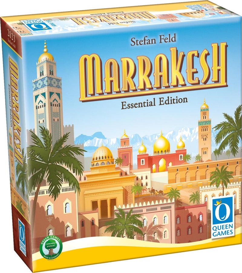 Queen Games Marrakesh Essential Edition, Strategy Board Game, 2-4 Players, Adults, Teens Ages 14+ - Image 1